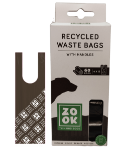 Zook sacos para excrementos reciclados com pegas