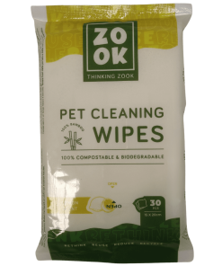 Zook Toalhitas de Limpeza Limão biodegradáveis e compostáveis
