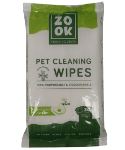 Zook Toalhitas de Limpeza Abacate biodegradáveis e compostáveis