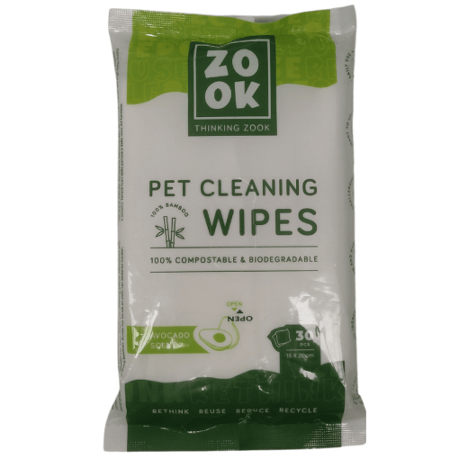 Zook Toalhitas de Limpeza Abacate biodegradáveis e compostáveis