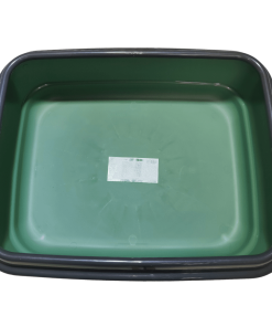 Zook tabuleiro de plástico reciclado com rebordo para gatos - verde