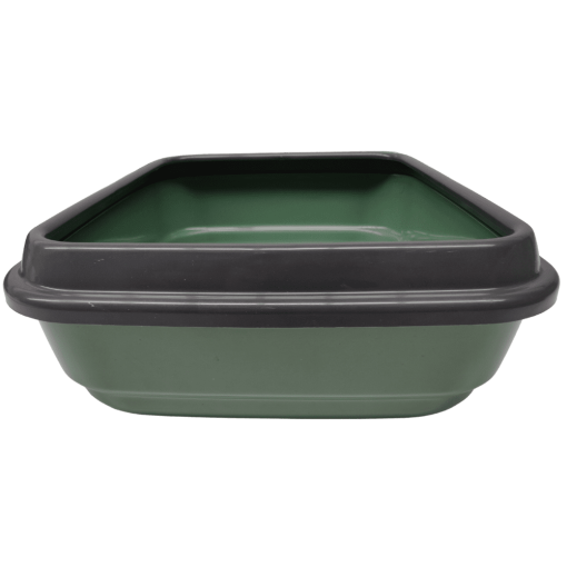 Zook tabuleiro de plástico reciclado com rebordo para gatos - verde - Image 2