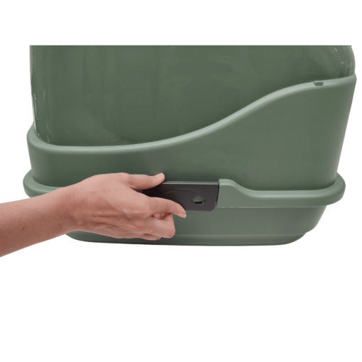 Zook WC de plástico reciclado para gatos - verde - Image 4