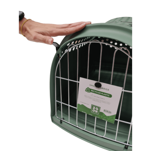 Zook Transportadora de plástico reciclado para gatos e cães pequenos - Image 4