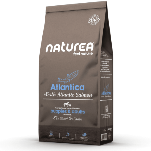 Naturea Ethos Atlantica - Ração Seca para Cão Adulto e Cachorro - Salmão Atlântico Norte