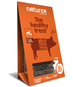 Naturea Treats - Snacks de Fígado de Porco Semi-Húmidos para Cão