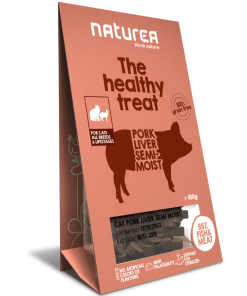 Naturea Treats - Snacks de Fígado de Porco para Gato garantem uma palatabilidade única capaz de agradar a todos os gatos.