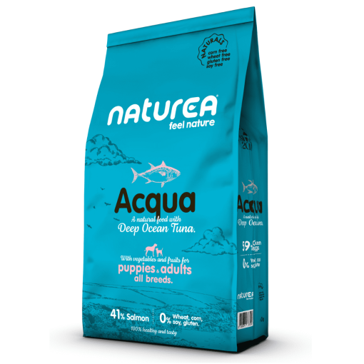 Naturea Naturals Acqua - Ração Seca para Cão Adulto e Cachorro - Atum de Alto Mar