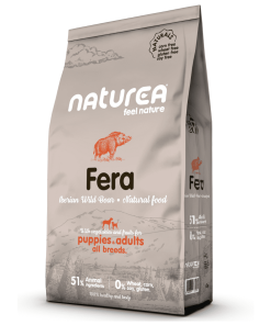 Naturea Naturals Fera - Ração Seca para Cão Adulto e Cachorro - Javali Ibérico