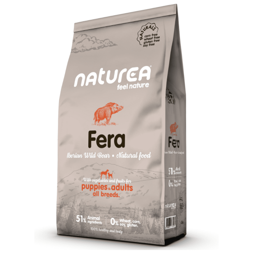 Naturea Naturals Fera - Ração Seca para Cão Adulto e Cachorro - Javali Ibérico