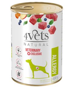 4Vets Dog Allergy Veterinary Diet - Alimento em Patê para Cão com Alergias