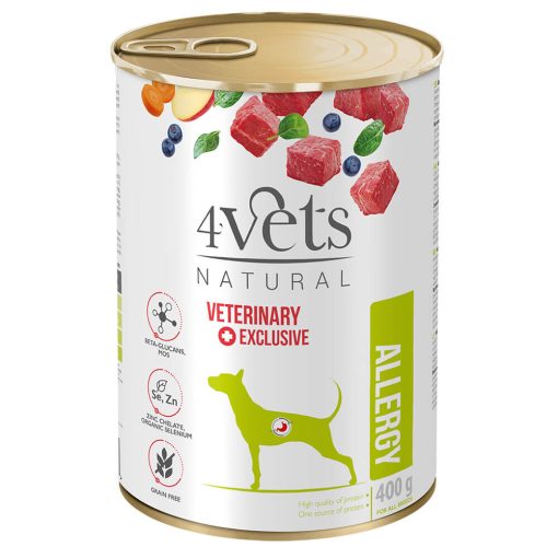 4Vets Dog Allergy Veterinary Diet - Alimento em Patê para Cão com Alergias