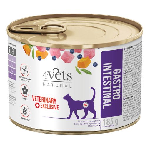 4Vets Cat Gastrointestinal Veterinary Diet - Alimento em Patê para Gato com Distúrbios Digestivos