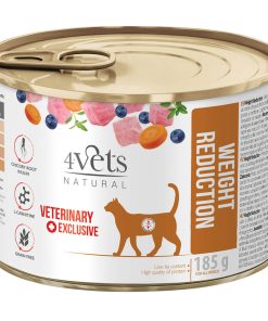 4Vets Cat Weight Reduction Veterinary Diet - Alimento em Patê para Gato para Redução de Peso