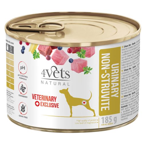 4Vets Dog Urinary Veterinary Diet - Alimento em Patê para Cão com Distúrbios Urinários - Estruvite