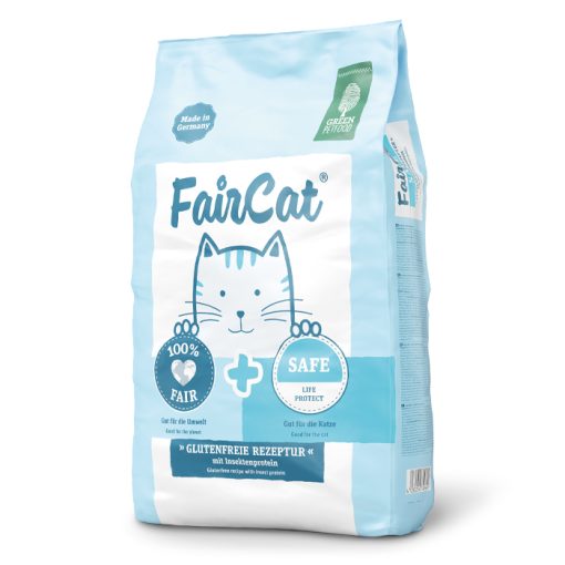 Green PetFood FairCat Safe - Ração Seca para Gato Adulto com Sensibilidades - Inseto