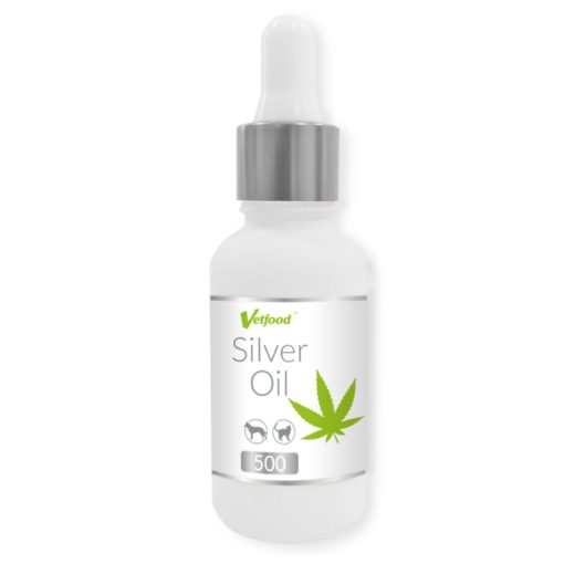 Silver Oil 500mg - Suporte ao Sistema Imunitário para Cão e Gato 30 ML