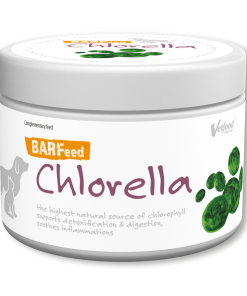 O suplemento de clorela Barfeed da Vetfood é uma super alga que contém mais de 70 substâncias de alto valor biológico para o corpo do animal.