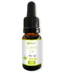 Green Oil Vegan 600mg - Suplemento Alimentar de Cânhamo para Cão e Gato