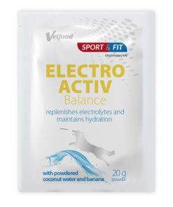 ELECTROActiv Balance (banana) providencia eletrólitos necessários para o funcionamento devido de todo o corpo, com ênfase nos sistemas nervoso e muscular.