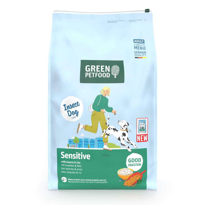 Green Petfood InsectDog Sensitive - Ração Seca para Cão Adulto com Sensibilidades - Inseto e Arroz - Image 3