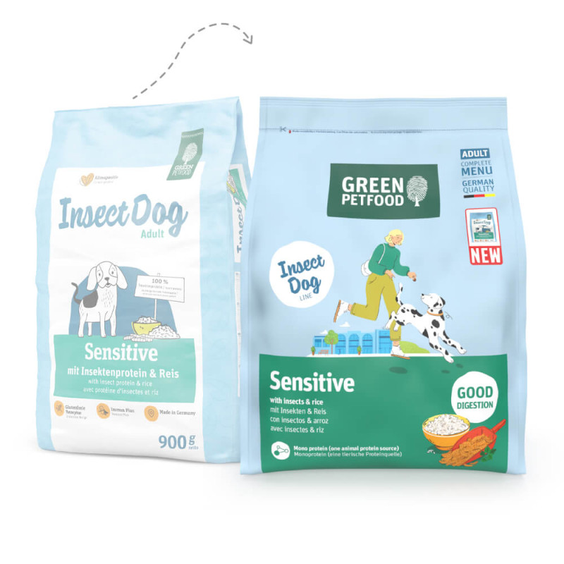 Green Petfood InsectDog Sensitive - Ração Seca para Cão Adulto com Sensibilidades - Inseto e Arroz - Image 2