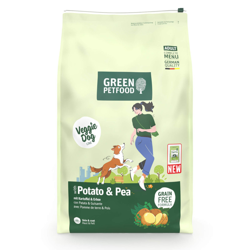 Green Petfood VeggieDog Grainfree - Ração Seca Vegetariana para Cão Adulto - Batata e Ervilha - Image 3