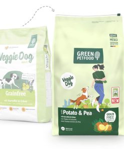 Green Petfood VeggieDog Grainfree - Ração Seca Vegetariana para Cão Adulto - Batata e Ervilha