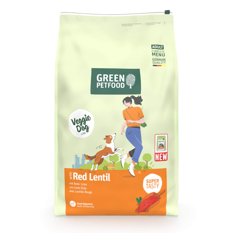 Green Petfood VeggieDog Origin - Ração Seca Vegetariana para Cão Adulto - Lentilha vermelha - Image 3