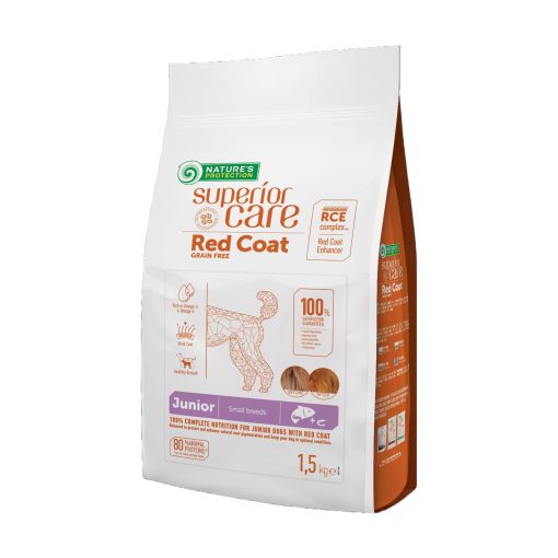 Nature's Protection Superior Care Red Coat - Ração Seca para Cachorro Mini - Salmão