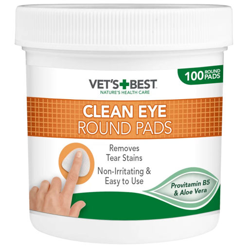 Vet’s+Best Toalhitas para Limpeza de Manchas Lacrimais -100 Units