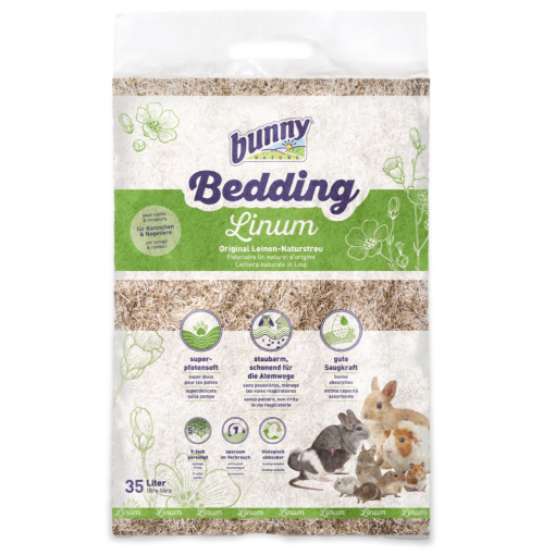 Bunny Bedding Linum - Leito natural para Roedores