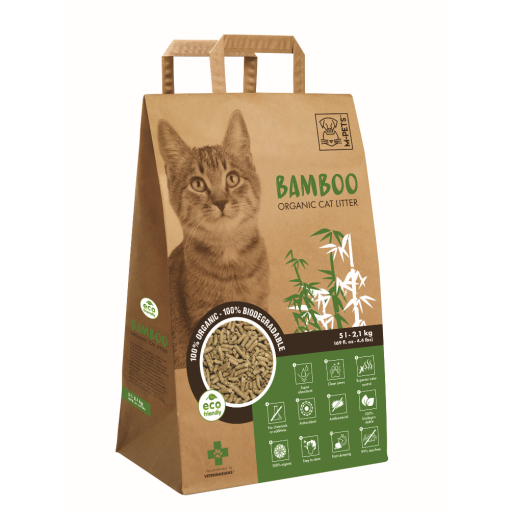 M-Pets Cat Litter Bamboo - Areia Biodegradável