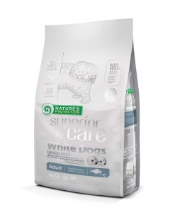 Nature's Protection Superior Care White Dogs - Ração Seca para Cão Adulto Mini e Pequeno - Peixe Branco