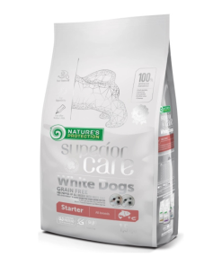 Nature's Protection Superior Care White Dogs Starter - Ração Seca para Cachorrinho - Salmão