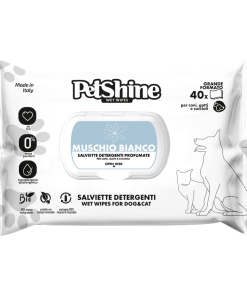 Petshine Toalhitas com fragrância White Musk - 40 UND