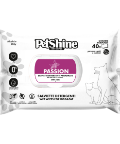 Petshine Toalhitas com fragrância Passion - 40 UND