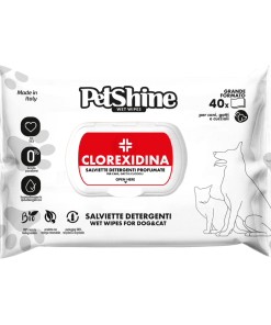Petshine Toalhitas com Clorexidina - 40 UND