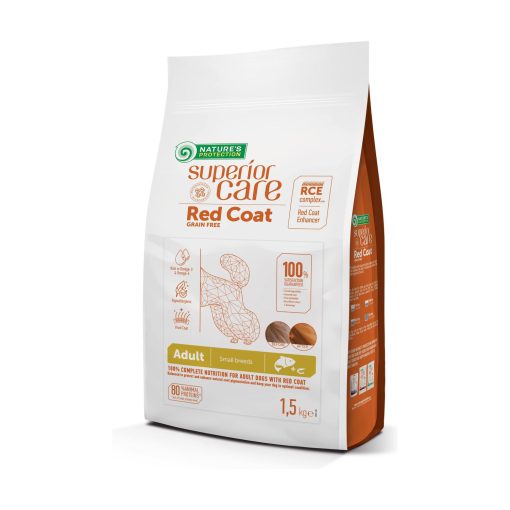 Nature's Protection Superior Care Red Coat - Ração Seca para Cão Adulto Mini - Salmão