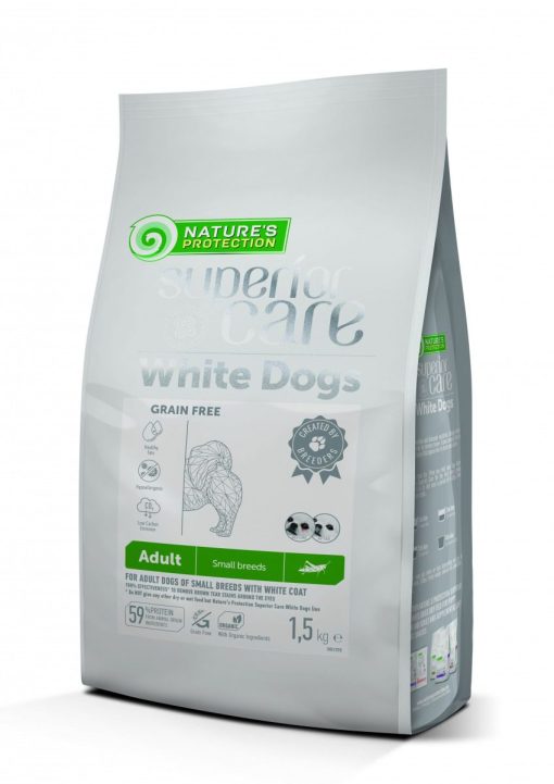 Nature's Protection Superior Care White Dogs - Ração Seca para Cão Adulto Pequeno - Insetos