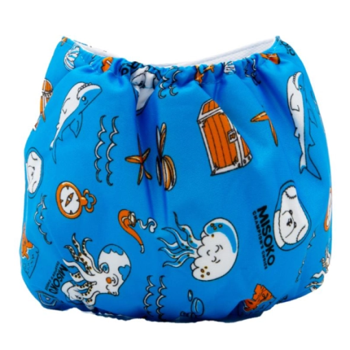 Misoko Fraldas Reutilizáveis para Cão Macho Octopus Blue - Image 3