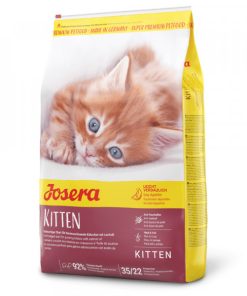 Josera Kitten é uma ração seca gatinhos, até aos 12 meses de idade, e gatas gestantes ou lactantes. É uma ração seca de fácil digestão.