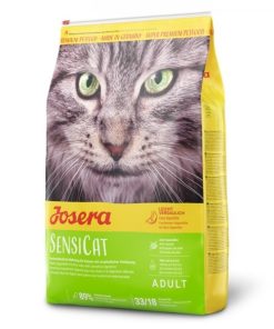 Josera Sensicat é uma ração seca para gato adulto com estômago sensível e exigente, devido à sua elevada digestibilidade.