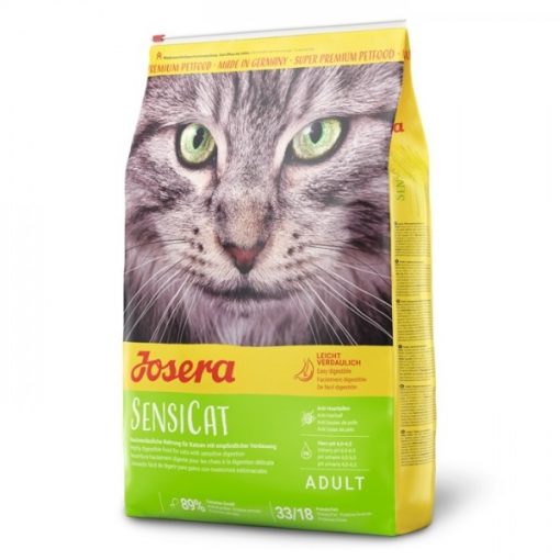 Josera Sensicat é uma ração seca para gato adulto com estômago sensível e exigente, devido à sua elevada digestibilidade.