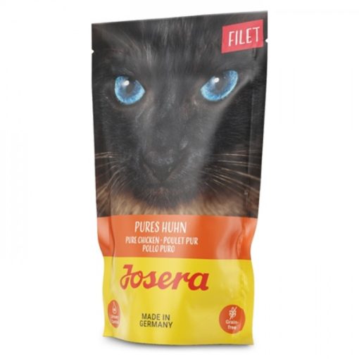Josera alimento em filete para gato adulto de frango puro, formulado com ingredientes de elevada qualidade. Contém pedaços suculentos de filete.