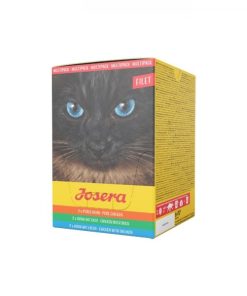 Josera alimento em filete para gato adulto - Multipack contém três saborosas receitas: frango puro; frango com pato; frango com salmão.