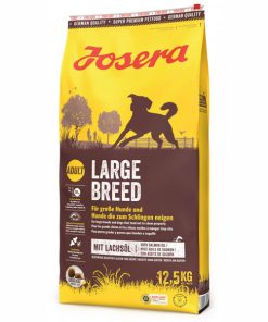 Josera Large Breed é uma ração seca para o cão adulto grande, formulada especialmente para cães adultos de porte grande a gigante.