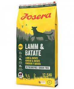 Josera de Borrego e Batata Doce é uma ração seca sem cereais para cão adulto especialmente formulado para cães adultos sensíveis.