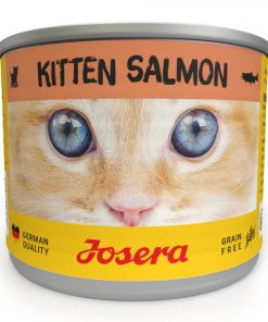 Josera alimento em patê para gatinho de Salmão é um alimento húmido para gatinhos em crescimento, formulado sem cereais e com ácidos gordos essenciais.