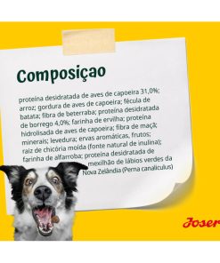 Josera Active Nature é uma ração seca para cão adulto com aves e borrego. Aconselhada para cães ativos, fornecendo toda a energia de que necessitam.